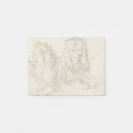 Twee leeuwen Albrecht Durer Post-it® Notes (Voorkant)