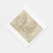 Twee leeuwen (wilde dieren) (Albrecht Durer) Servet (Hoek)