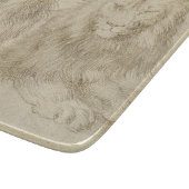 Twee leeuwen (wilde dieren) (Albrecht Durer) Snijplank (Hoek)