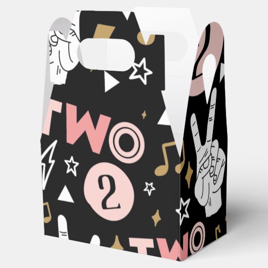 Twee legendes om Borden op het tweede jaardagpapie Bedankdoosjes (Geopend)