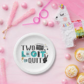 Twee legendes om Borden op het tweede jaardagpapie Papieren Bordje (Feest)