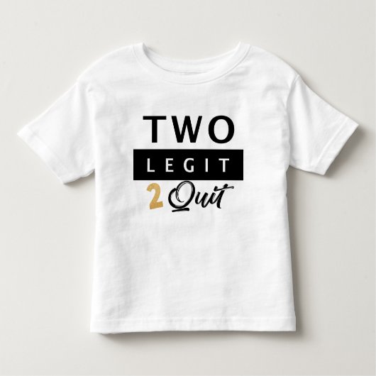 Twee legenoot om te stoppen, 2e verjaardag Shirt,  Kinder Shirts (Voorkant)