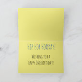 Twee legente om te stoppen|Checkerboard Hip Hop Bi Kaart (Binnen)