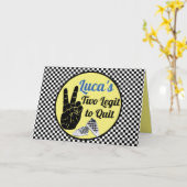 Twee legente om te stoppen|Checkerboard Hip Hop Bi Kaart (Gele Bloem)