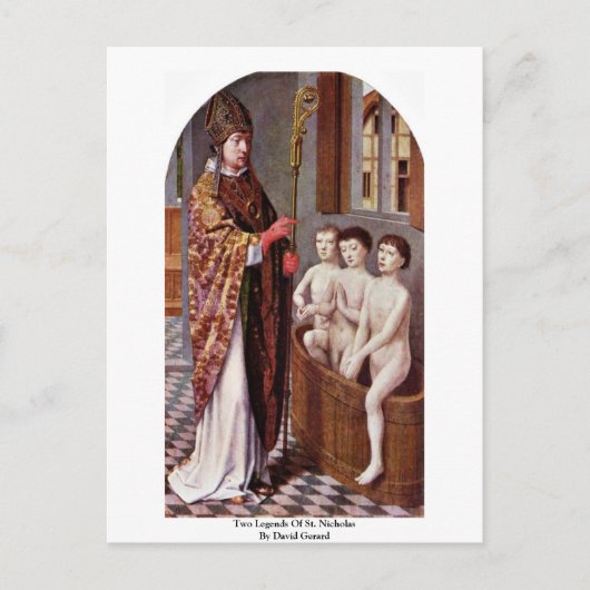 Twee legers van St. Nicholas van David Gerard Briefkaart (Voorkant)
