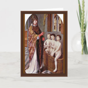 Twee legers van St. Nicholas van David Gerard Feestdagen Kaart