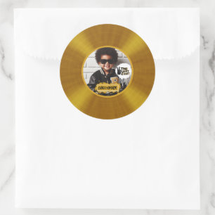 Twee Legit 2 Quit 2e verjaardag Gold Record Foto Ronde Sticker