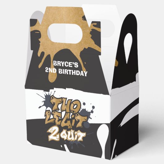 Twee Legit 2 Quit Verjaardag Favor Box Bedankdoosjes (Geopend)