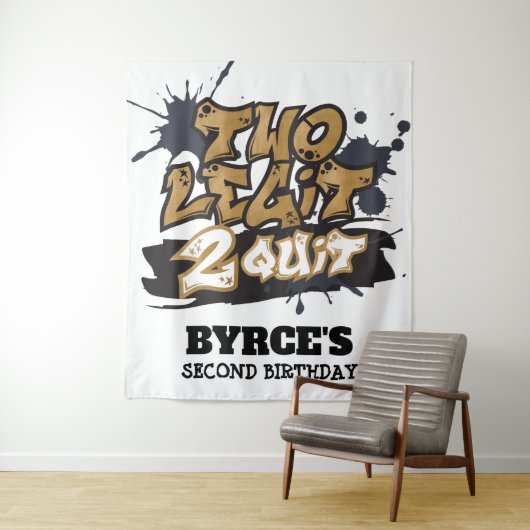 Twee Legit 2 sluit Achtergrond uit Wandkleed (In situ)