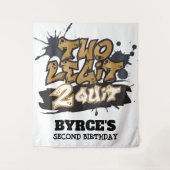 Twee Legit 2 sluit Achtergrond uit Wandkleed (Voorkant)