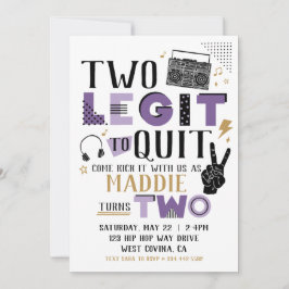 Twee Legit om de Tweede Uitnodiging van de Dag van