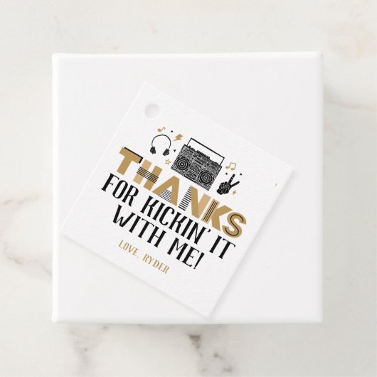 Twee Legit om de tweede verjaardag te beëindigen D Bedankjes Labels (In situ)