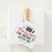 Twee Legit om de tweede verjaardag te beëindigen D Bedankjes Labels (In situ)