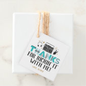 Twee Legit om de tweede verjaardag te beëindigen D Bedankjes Labels (In situ)