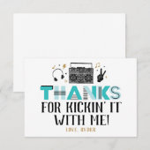 Twee Legit om de tweede verjaardag te beëindigen D Bedankkaart (Voorkant / Achterkant)