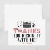 Twee Legit om de tweede verjaardag te beëindigen D Bedankkaart (Voorkant / Achterkant)