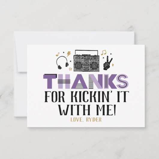 Twee Legit om de tweede verjaardag te beëindigen D Bedankkaart (Voorkant)