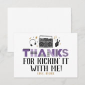 Twee Legit om de tweede verjaardag te beëindigen D Bedankkaart (Voorkant / Achterkant)