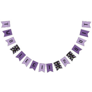 Twee Legit om de tweede verjaardagsbanner te stopp Vlaggetjes