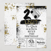 Twee Legit om de Uitnodiging van de Dagen te beëin (Voorkant / Achterkant)