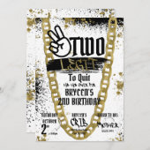 Twee Legit om de Uitnodiging van de Dagen te beëin (Voorkant / Achterkant)