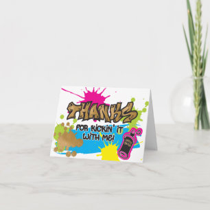 Twee Legit om Graffiti-Style Bedankkaartjes te Sto Kaart