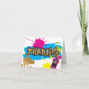 Twee Legit om Graffiti-Style Bedankkaartjes te Sto Kaart