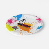 TWEE LEGIT OM TE STOPPEN 2e verjaardag Papieren Bordje (Gekanteld)