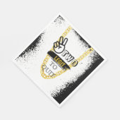 TWEE LEGIT OM TE STOPPEN 2e verjaardag Servet (Hoek)