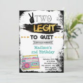 Twee legit om te stoppen met uitnodiging voor fees (Staand voorkant)