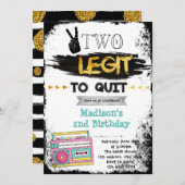 Twee legit om te stoppen met uitnodiging voor fees (Voorkant / Achterkant)