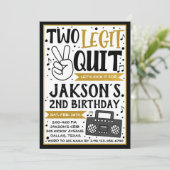 Twee Legit om Uitnodiging te beëindigen Twee Parti (Staand voorkant)