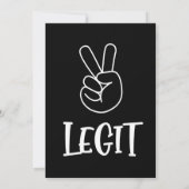 Twee Legit om Uitnodiging te beëindigen Twee Parti (Achterkant)