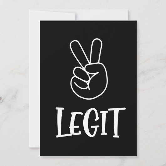 Twee Legit om Uitnodiging te beëindigen Twee Parti (Achterkant)