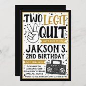 Twee Legit om Uitnodiging te beëindigen Twee Parti (Voorkant / Achterkant)