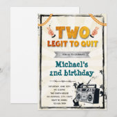 Twee legit om uitnodiging te stoppen (Voorkant / Achterkant)