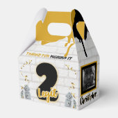 Twee Legit Retro 90's Hip Hop 2e verjaardag Foto Bedankdoosjes (Achterkant)