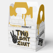 Twee Legit Retro 90's Hip Hop 2e verjaardag Foto Bedankdoosjes (Geopend)