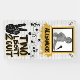 Twee Legit Retro 90's Hip Hop 2e verjaardag Foto Spandoek