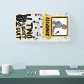 Twee Legit Retro 90's Hip Hop 2e verjaardag Foto Spandoek (Beurs)