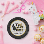 Twee Legit Retro 90's Hip Hop 2e verjaardag Papieren Bordje (Feest)