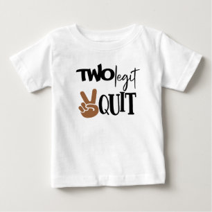 Twee Legit T-shirts voor de 2e verjaardag