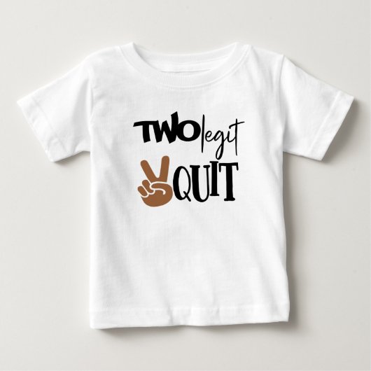 Twee Legit T-shirts voor de 2e verjaardag (Voorkant)