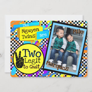 Twee Legit to Quit Colorful 90's Birthday Foto