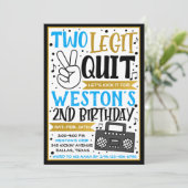 Twee Legit To Quit Uitnodiging, Uitnodiging voor d (Staand voorkant)