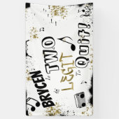 TWEE LEGIT VOOR QUIT 2e verjaardag persoonlijke ba Spandoek (Verticaal)