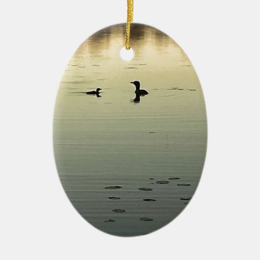 Twee lenzen keramisch ornament (Voorkant)