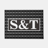 Twee Letter-Monogram Deurmat (Voorkant)
