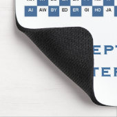 Twee letters: mousepad (Int. versie) Muismat (Hoek)