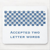 Twee letters: mousepad (Int. versie) Muismat (Voorkant)